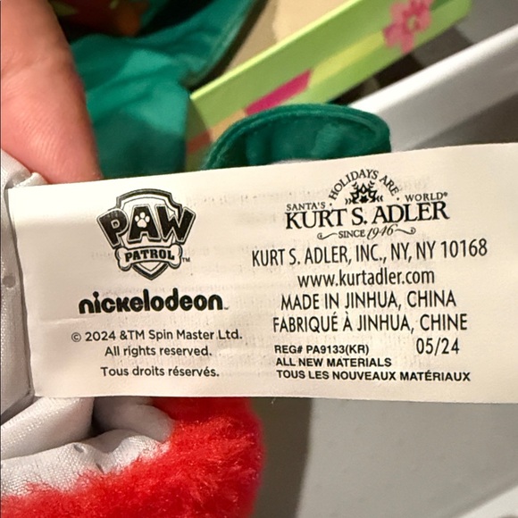 Nickelodeon Paw Patrol Christmas Stocking Chase Marshall Rubble Skye Kids 18" - Picture 7 of 7
